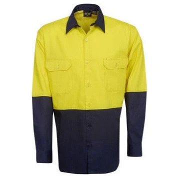 Hi Vis Cotton Twill Shirt Long Sleeve (C81) - Image 2