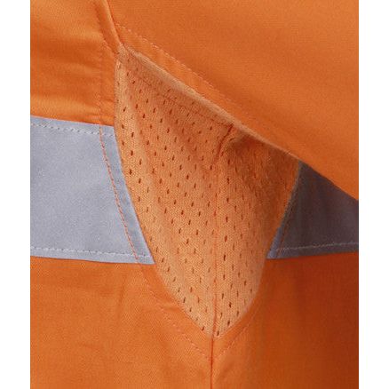 Hi Vis Cotton Twill Shirt with Reflective Tape Long Sleeve (C91) - Image 4