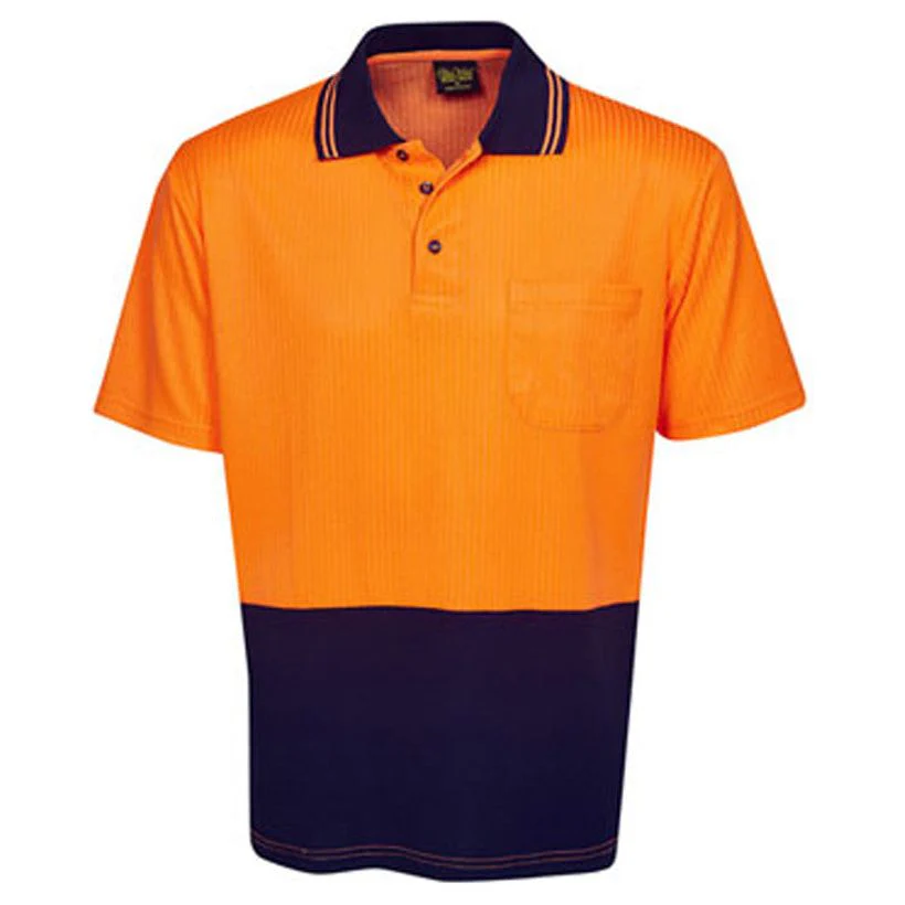 Hi Vis Drop Needle Cotton Back Polo Short Sleeve (P72)