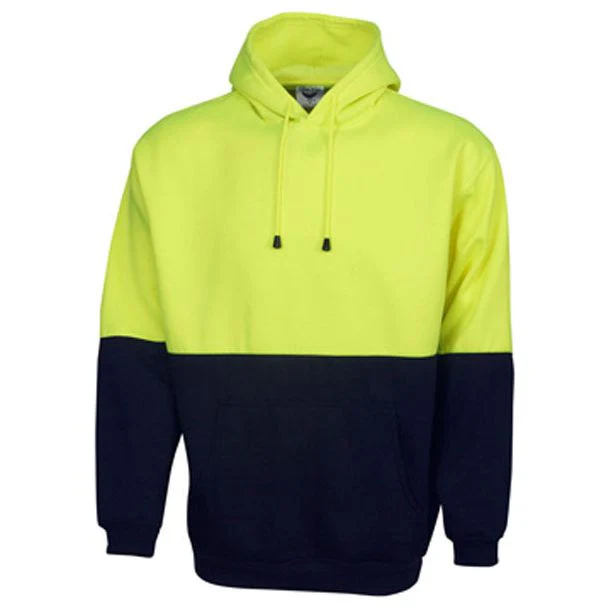 Hi Vis Fleecy Hoodie with Kangaroo Pocket (F93)