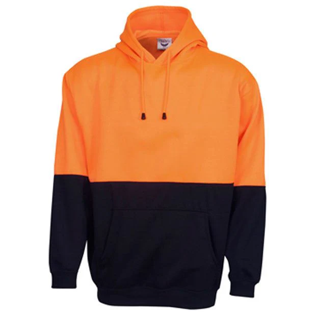 Hi Vis Fleecy Hoodie with Kangaroo Pocket (F93) - Image 2