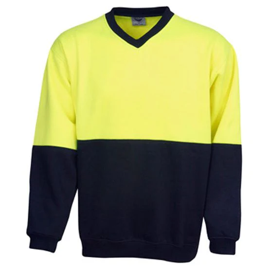 Hi Vis Fleecy Sweat V-Neck (F82) - Image 2