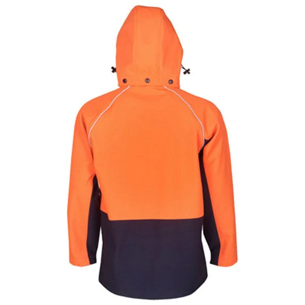 Hi Vis Hooded Soft Shell Day Jackets (J96) - Image 4