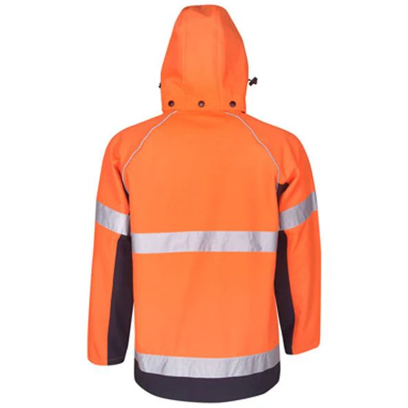 Hi Vis Hooded Soft Shell Day & Night Jackets (J97) - Image 3