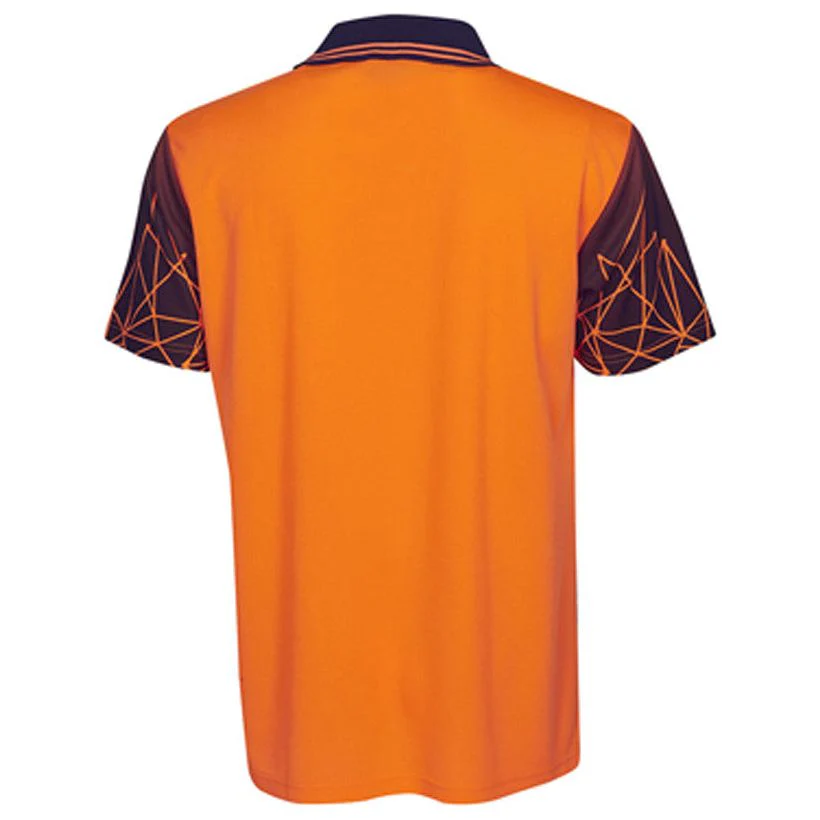 Hi Vis Polo Shirt Short Sleeve Astronomic Design Sublimation Printed (P66) - Image 3