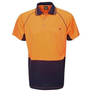 Hi Vis Raglan Sleeve Micro Mesh Polo Short Sleeve (P64)