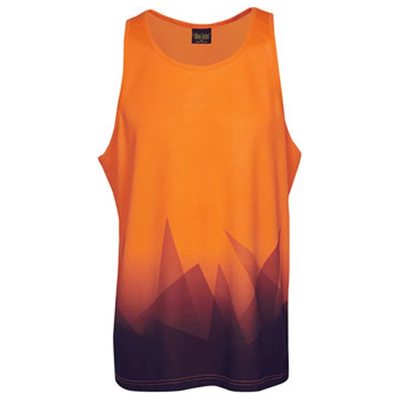 Hi Vis Singlet Triangular Design Sublimation Printed (S85)