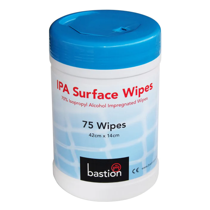 IPA Surface Wipes - Carton (12 Canisters)