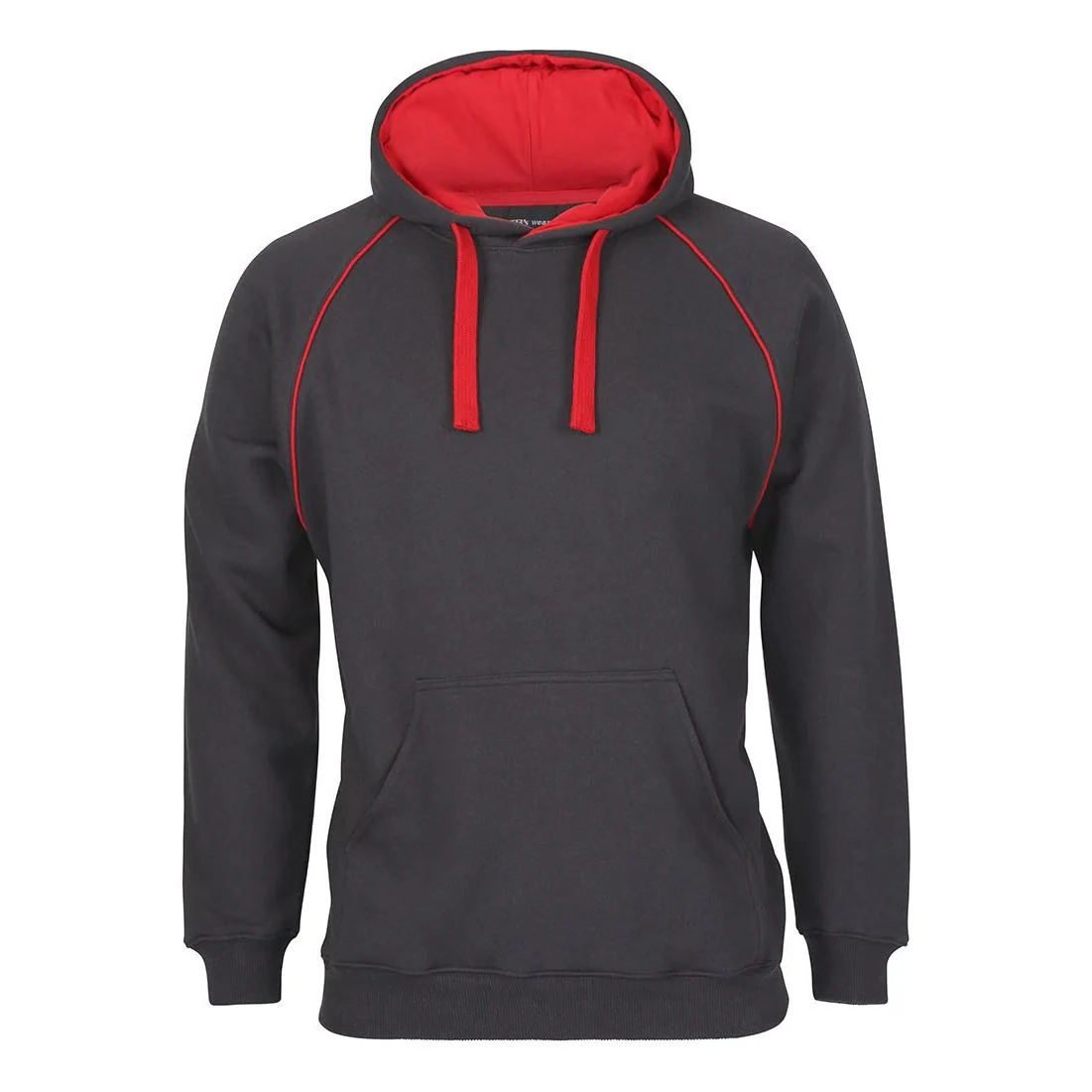 JB's Adults Contrast Fleecy Hoodie (3CFH) - Image 2