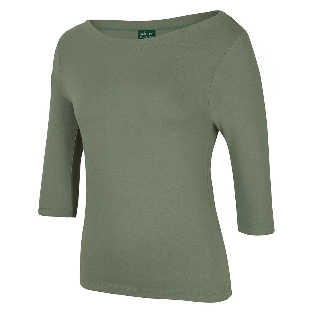 JB's C Of C Ladies 3/4 Sleeve Boat Neck Tee (1BT3)