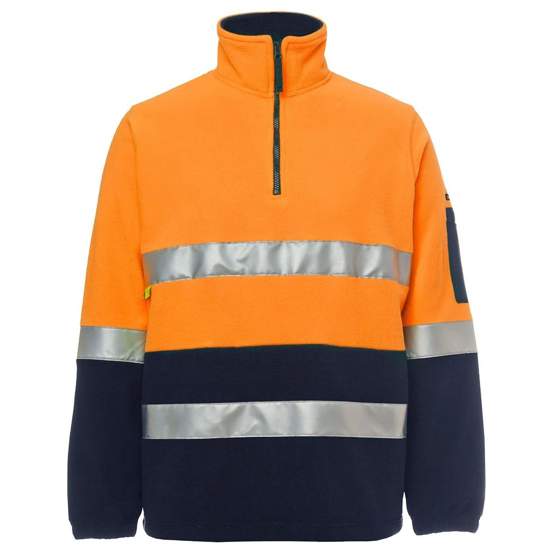 JB's Hi Vis (D+N) 1/2 Zip Polar Fleece (6DNPF) - Image 2