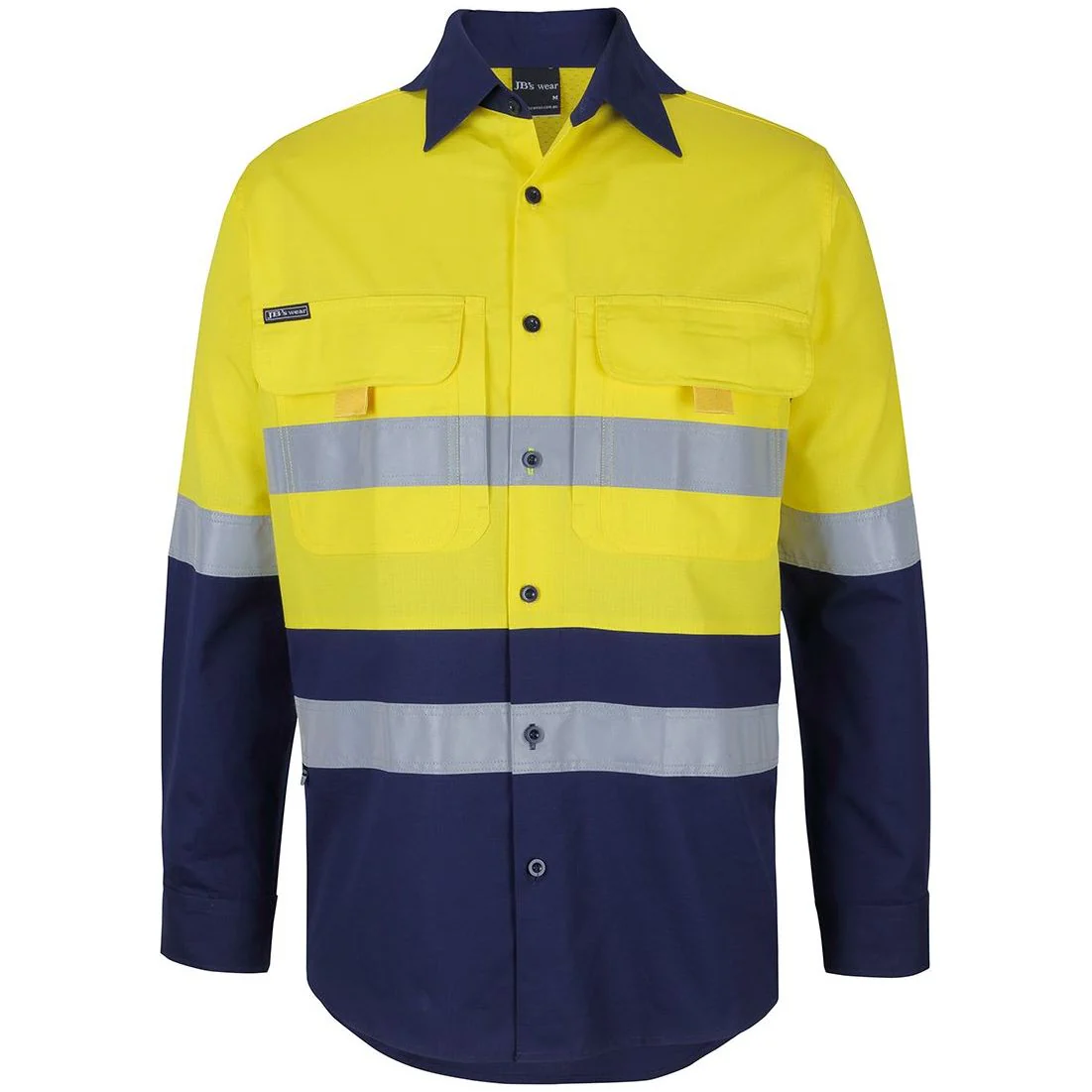 JB's Hi Vis (D+N) Ripstop L/S Fishing Shirt (6DNRL) - Image 4