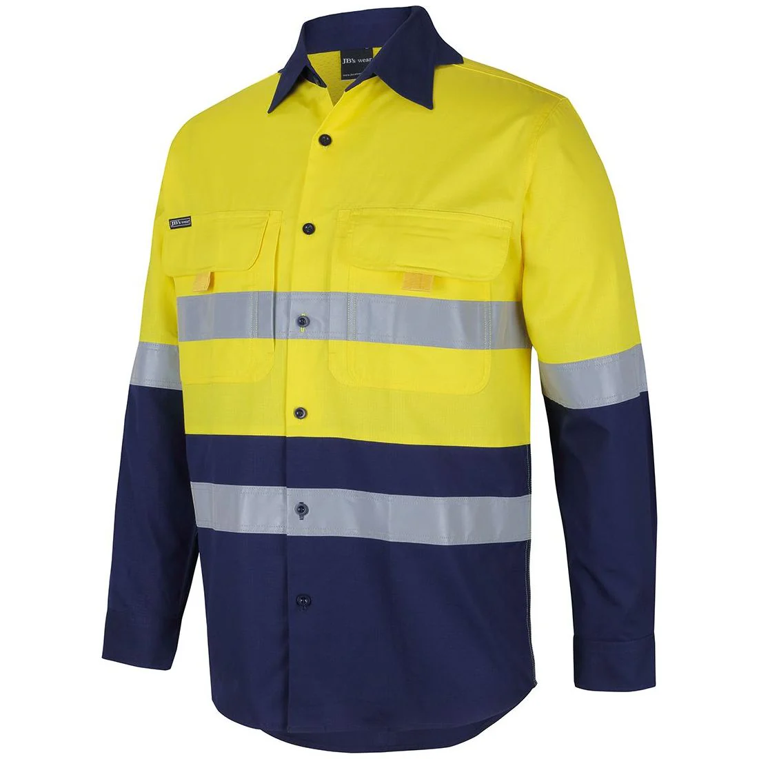 JB's Hi Vis (D+N) Ripstop L/S Fishing Shirt (6DNRL) - Image 5