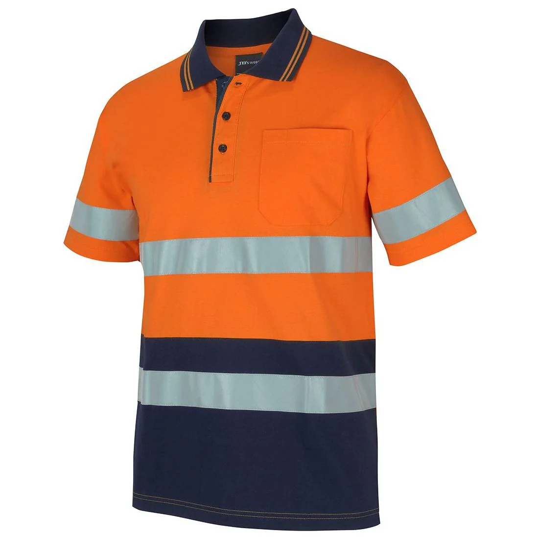 JB's Hi Vis (D+N) S/S Cotton Polo (6DCPS) - Image 5