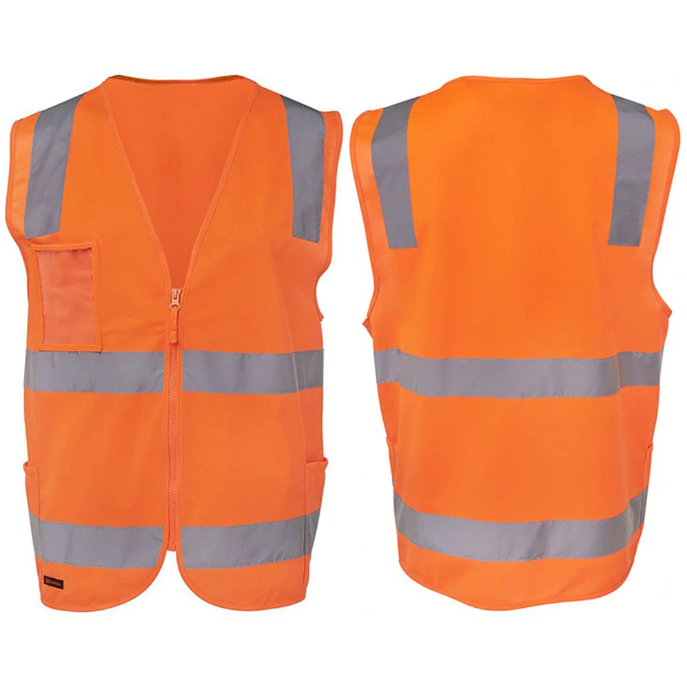 JB's Hi Vis Day & Night Zip Safety Vest (6DNSZ)