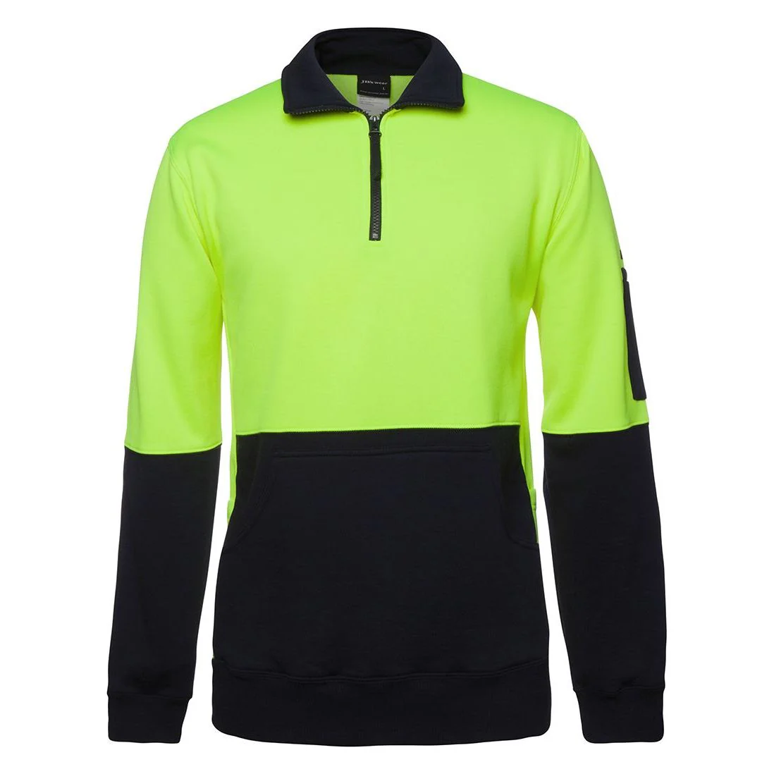 JB's Hi Vis Heavy Duty 1/2 Zip Fleece (6HVPZ) - Image 2