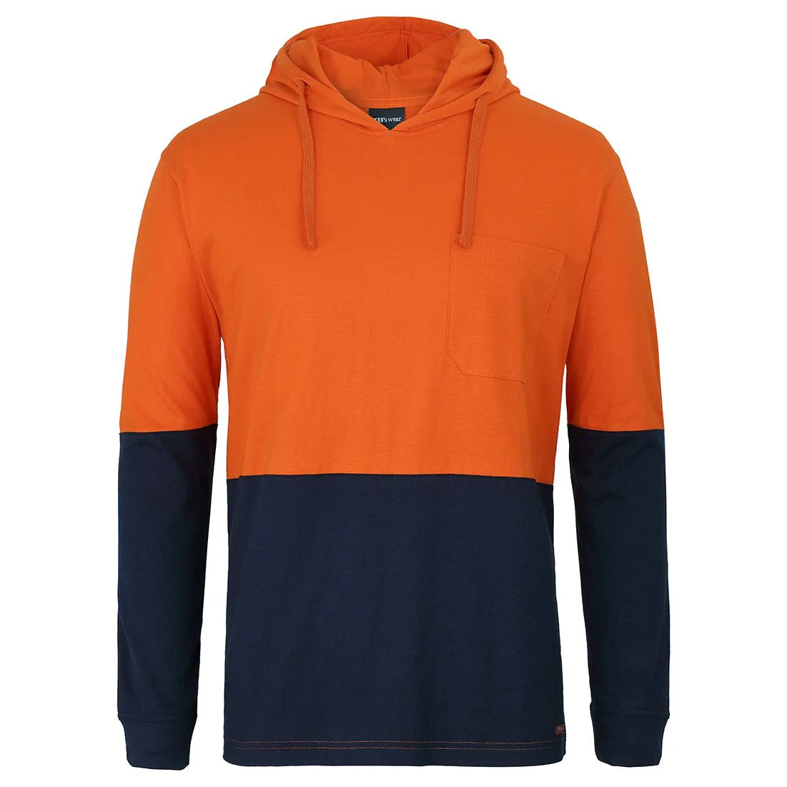 JB's Hi Vis L/S Cotton Tee with Hood (6HCTL)