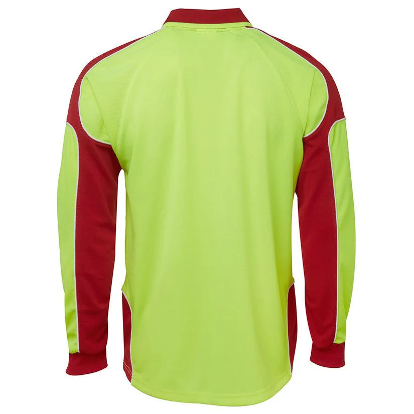 JB's Hi Vis Long Sleeve Arm Panel Polo (6AP4L) - Image 7