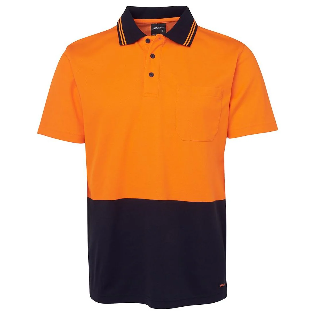 JB's Hi Vis Non Cuff S/S Cotton Back Polo (6NCCS) - Image 4