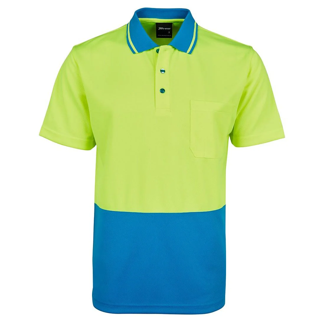 JB's Hi Vis Non Cuff Traditional Polo (6HVNC)