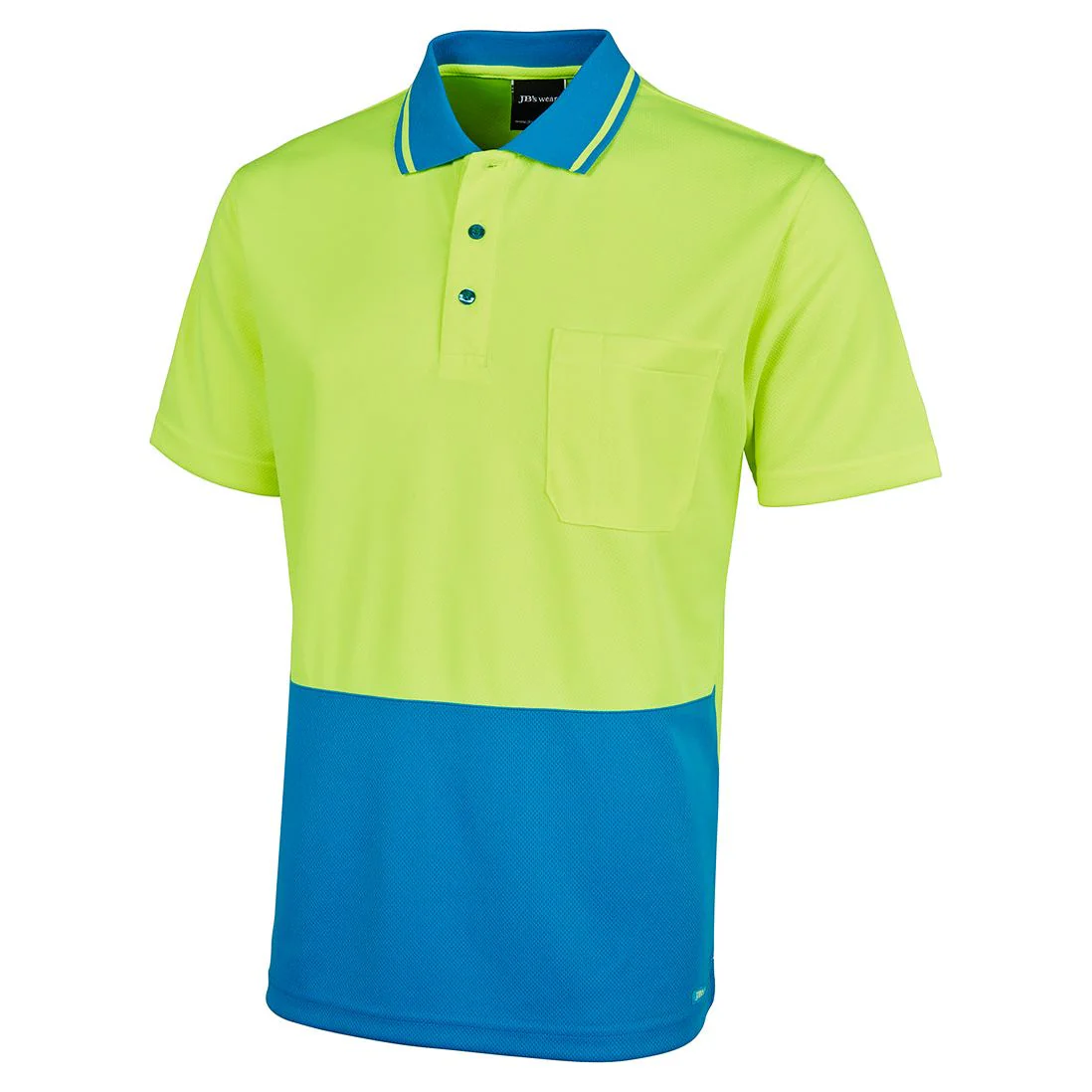 JB's Hi Vis Non Cuff Traditional Polo (6HVNC) - Image 2
