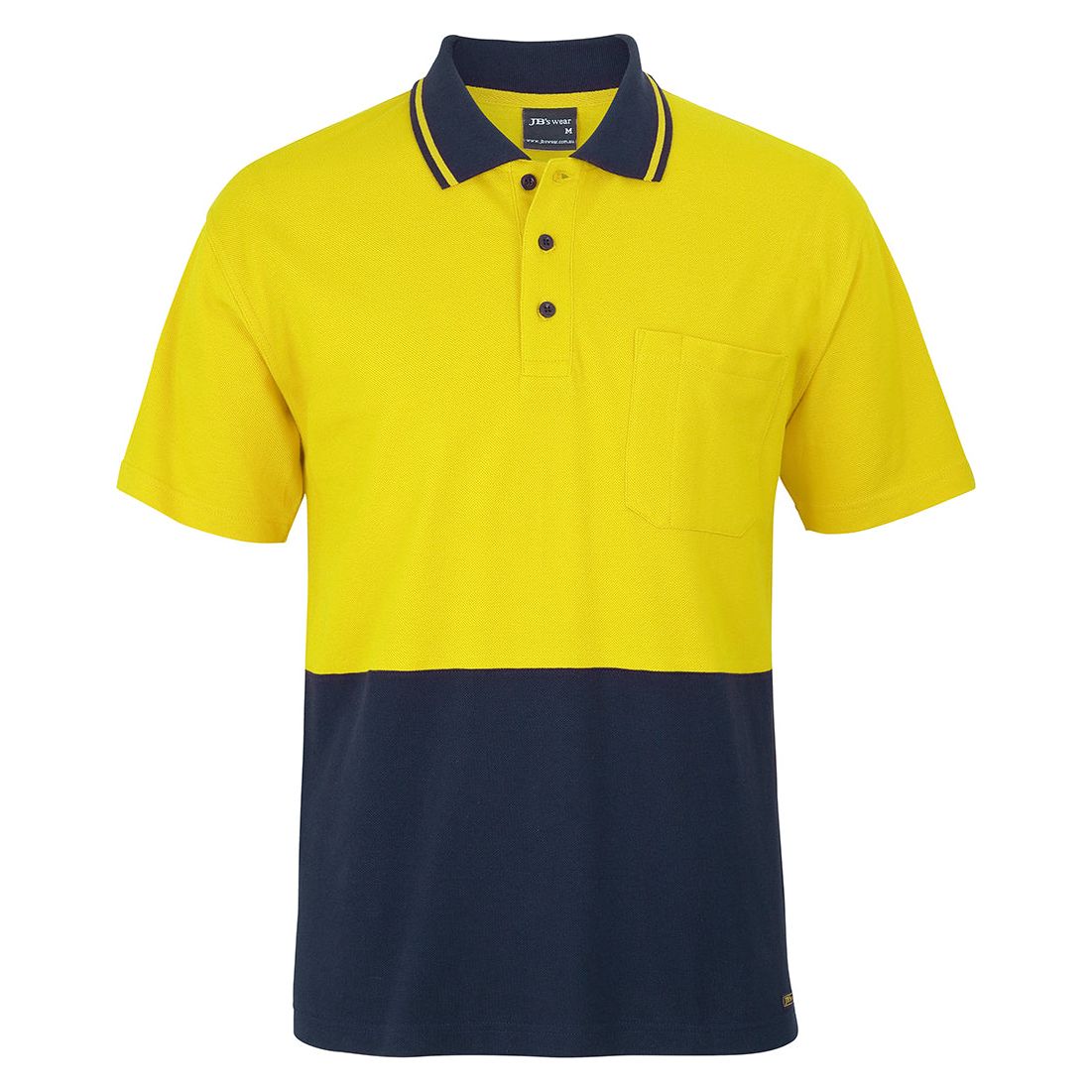 JB's Hi Vis S/S Cotton Pique Trad Polo (6HVQS)