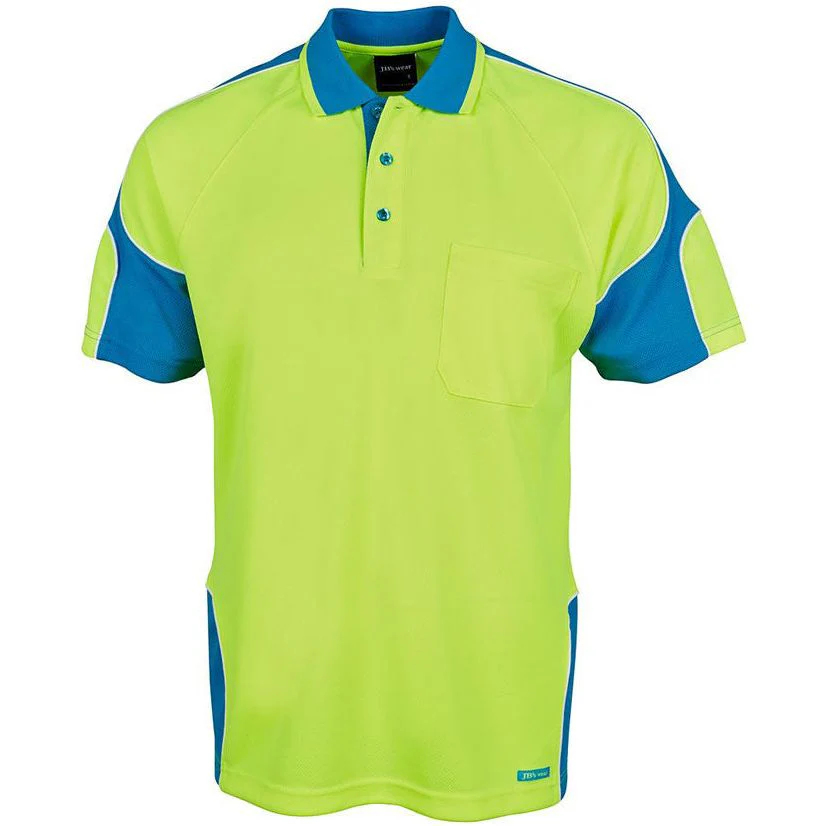 JB's Hi Vis Short Sleeve Arm Panel Polo (6AP4S) - Image 2