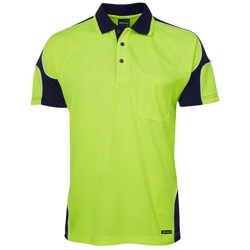JB's Hi Vis Short Sleeve Arm Panel Polo (6AP4S) - Image 5