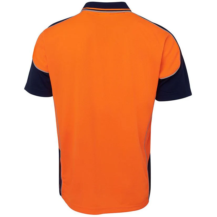 JB's Hi Vis Short Sleeve Contrast Piping Polo (6HCP4) - Image 2