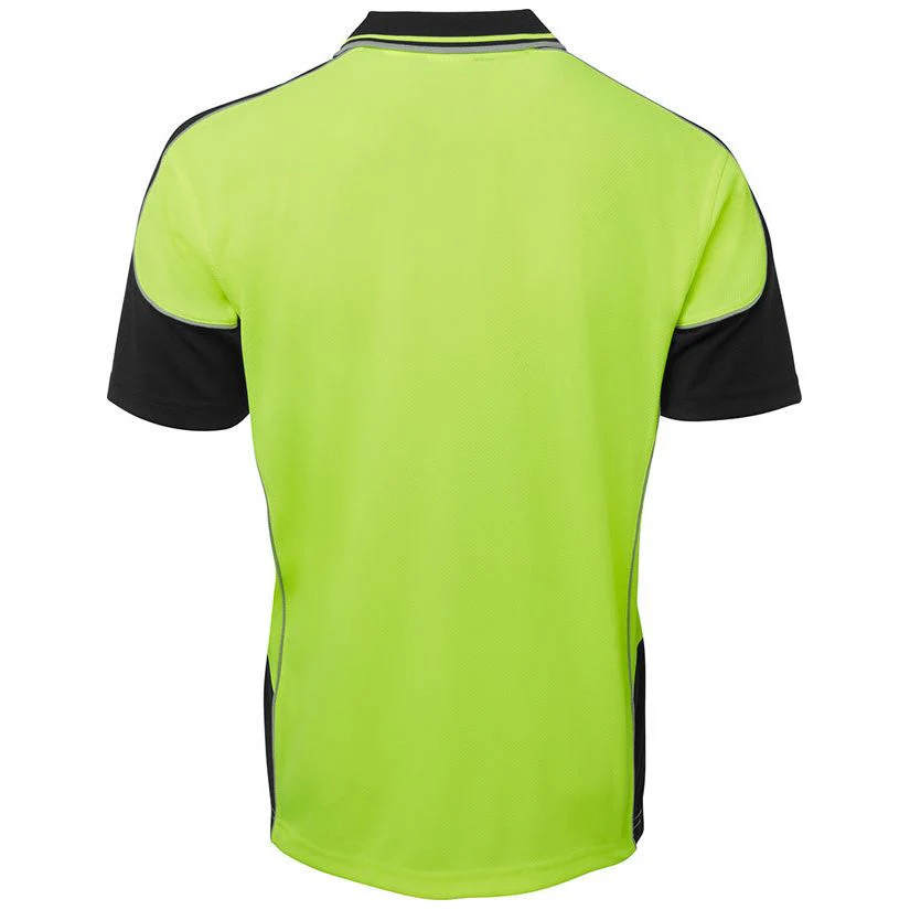JB's Hi Vis Short Sleeve Contrast Piping Polo (6HCP4) - Image 6
