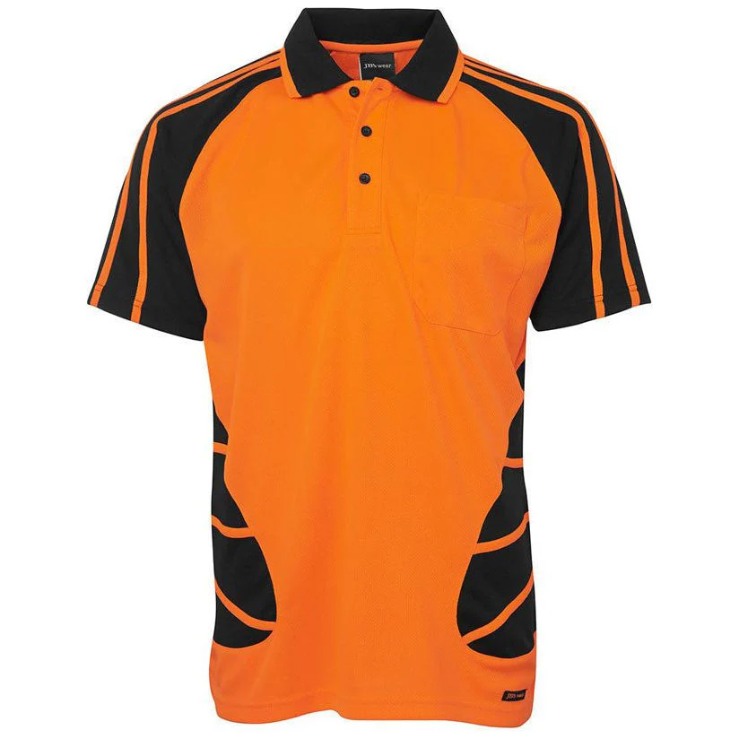 JB's Hi Vis Short Sleeve Spider Polo (6HSP) - Image 2