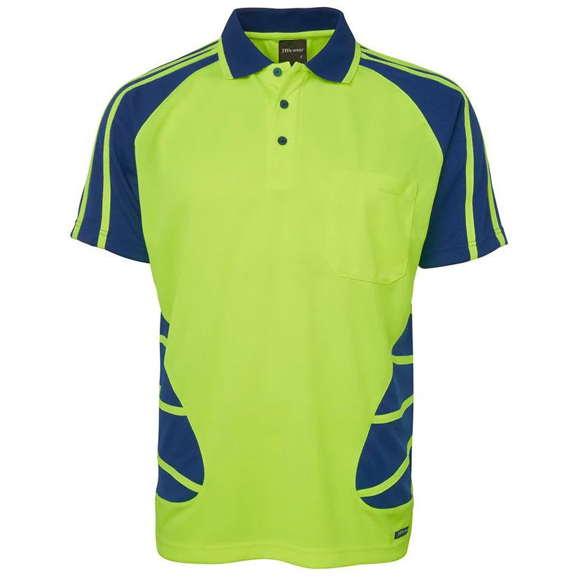 JB's Hi Vis Short Sleeve Spider Polo (6HSP) - Image 3
