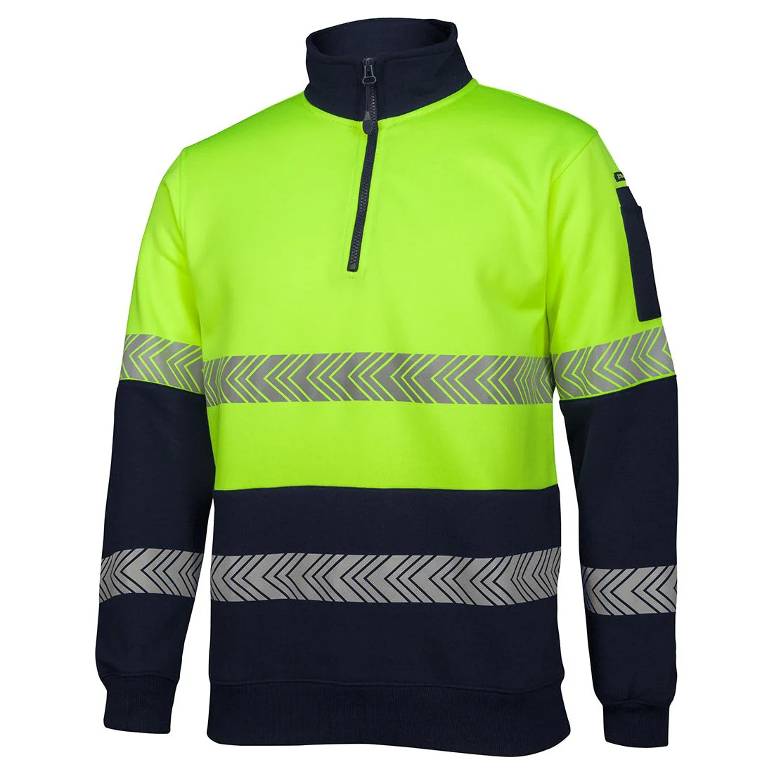 JB's Hi Vis ½ Zip Segmented Tape Fleece (6HZS) - Image 2