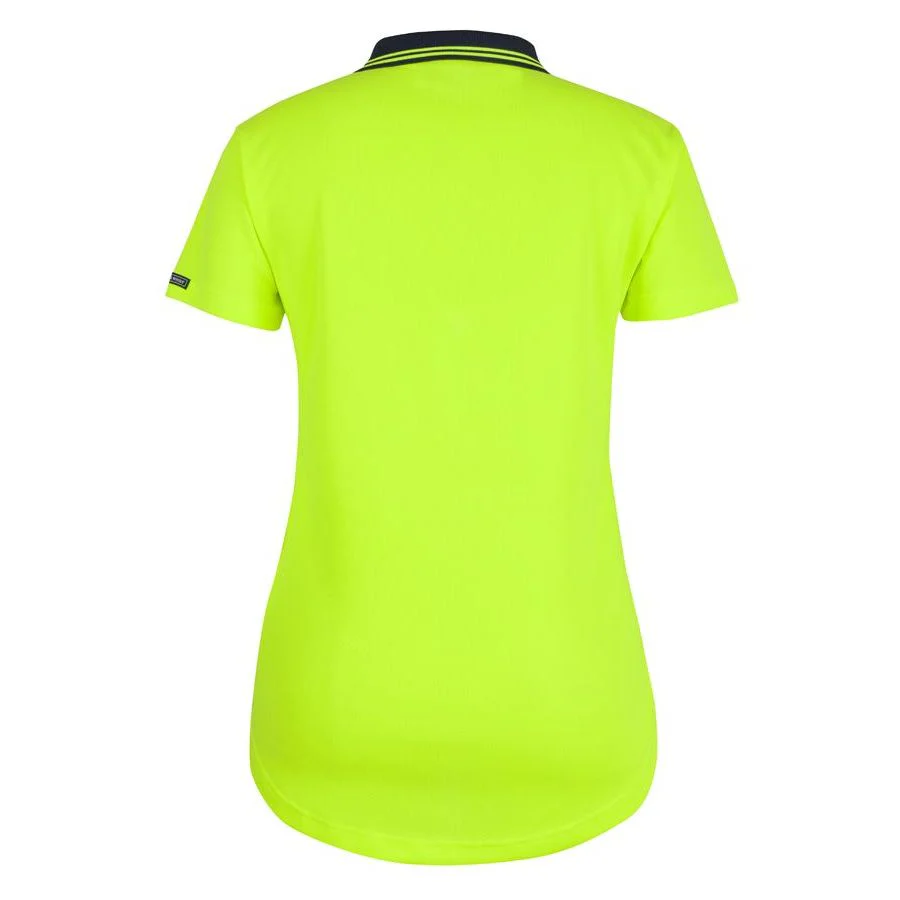 JB's Ladies Hi Vis S/S Drop Tail Polo (6HDS1) - Image 3