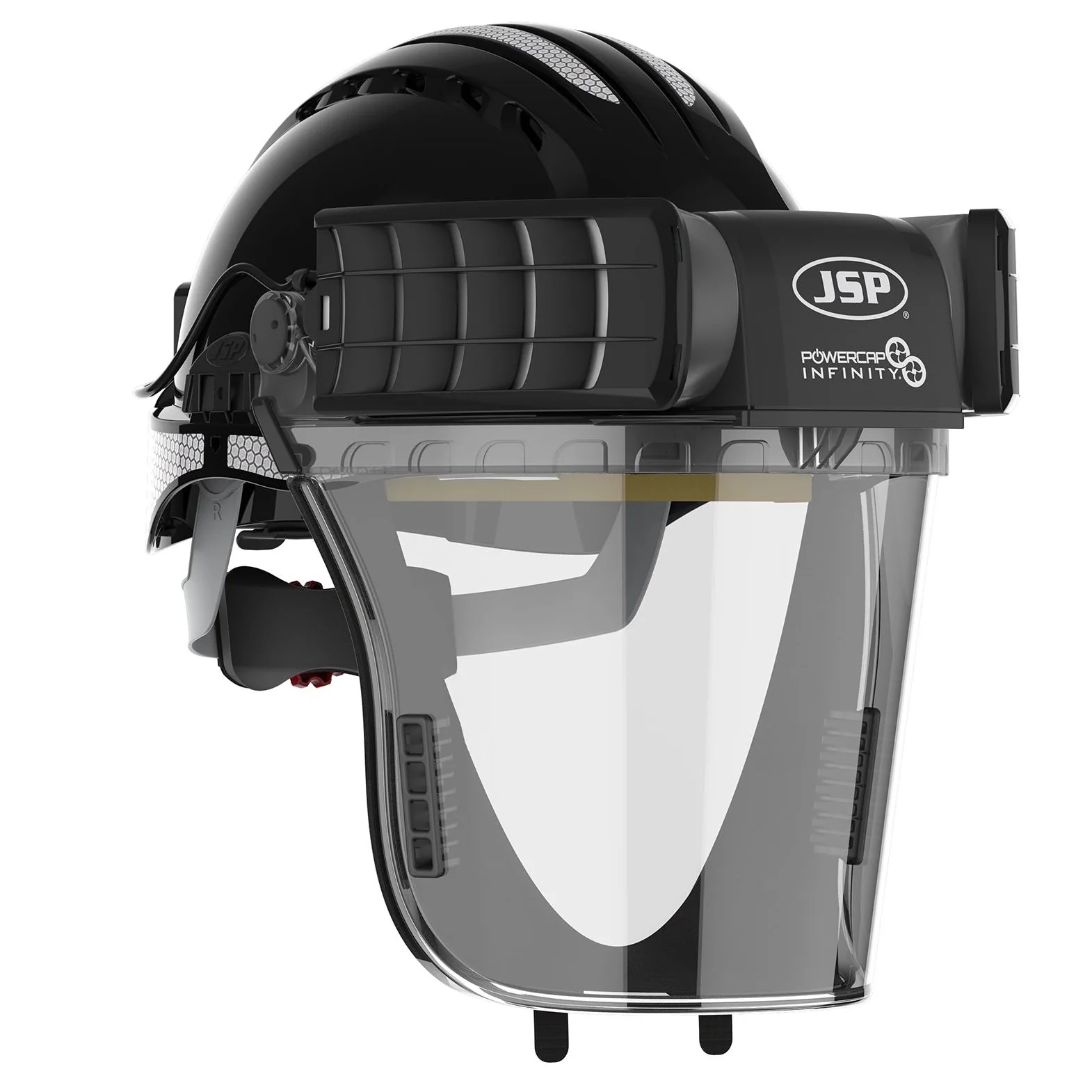 JSP Powercap Infinity PAPR Respirator With Black Helmet (CEA646-001-1AN)