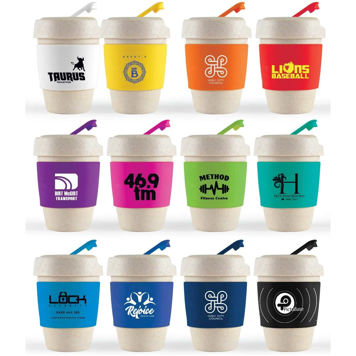 Kick Eco Coffee Cup/ Silicone Band (Carton of 100pcs) (LL0453)