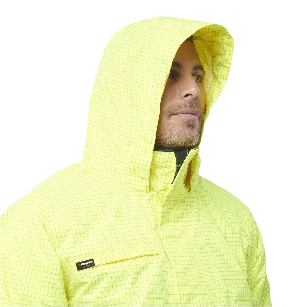 KingGee Hi-Vis Anti Static Waterproof Reflective Work Jacket (K55035) - Image 5