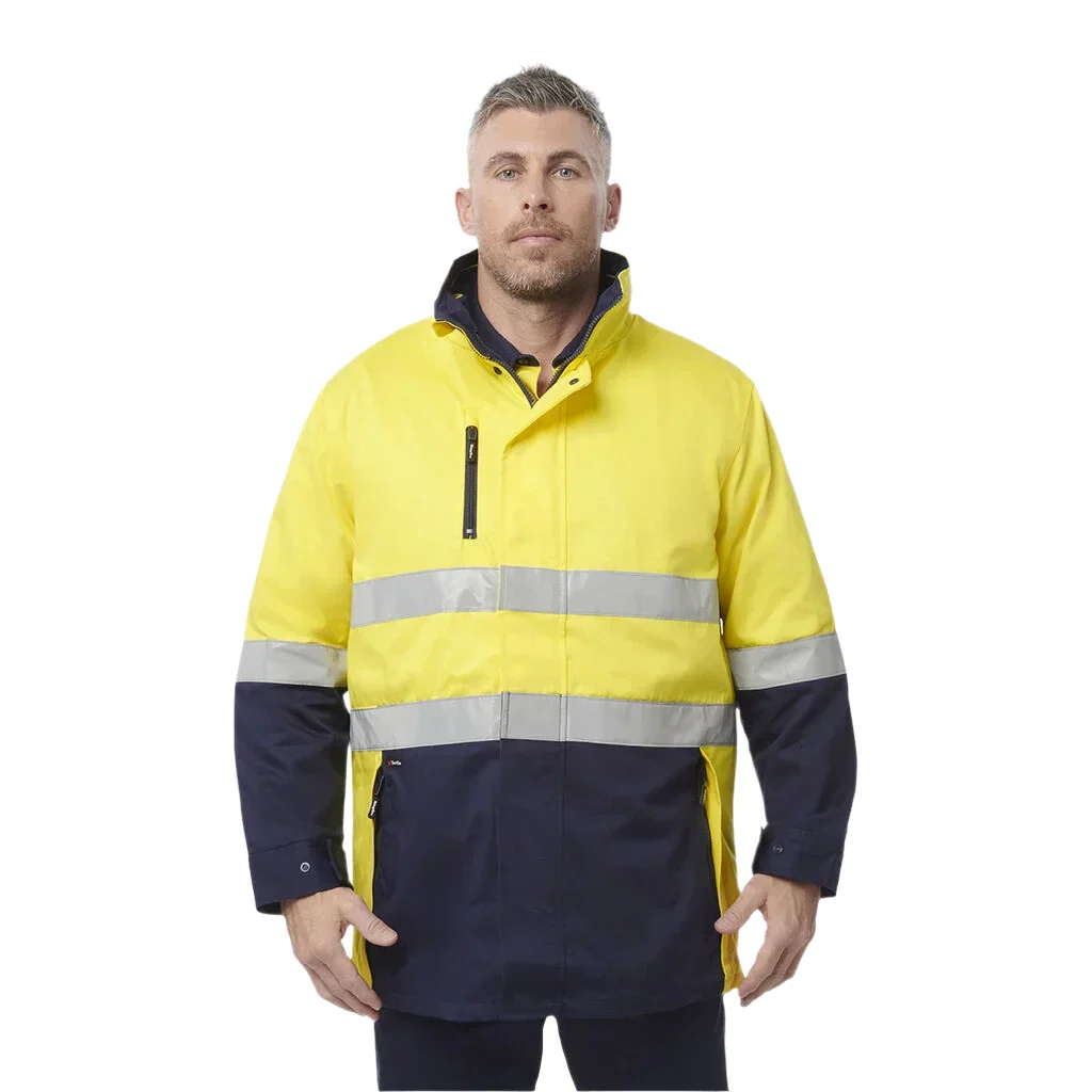 KingGee Originals 3 in 1 Hi-Vis Cotton Drill Reflective Work Jacket (K55400)