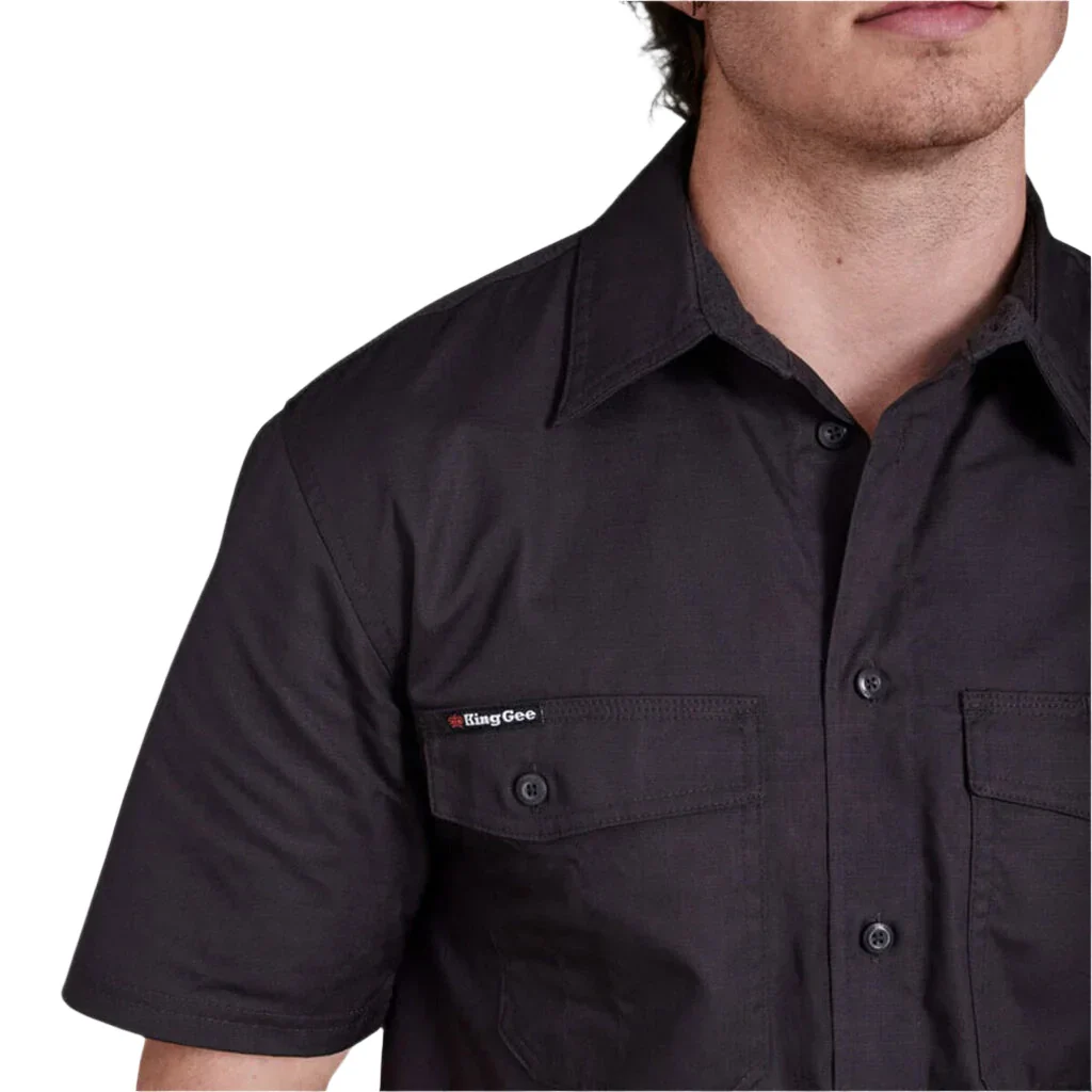 KingGee Workcool 2 Lightweight Ripstop Short Sleeve Work Shirt (K14825) - Image 11