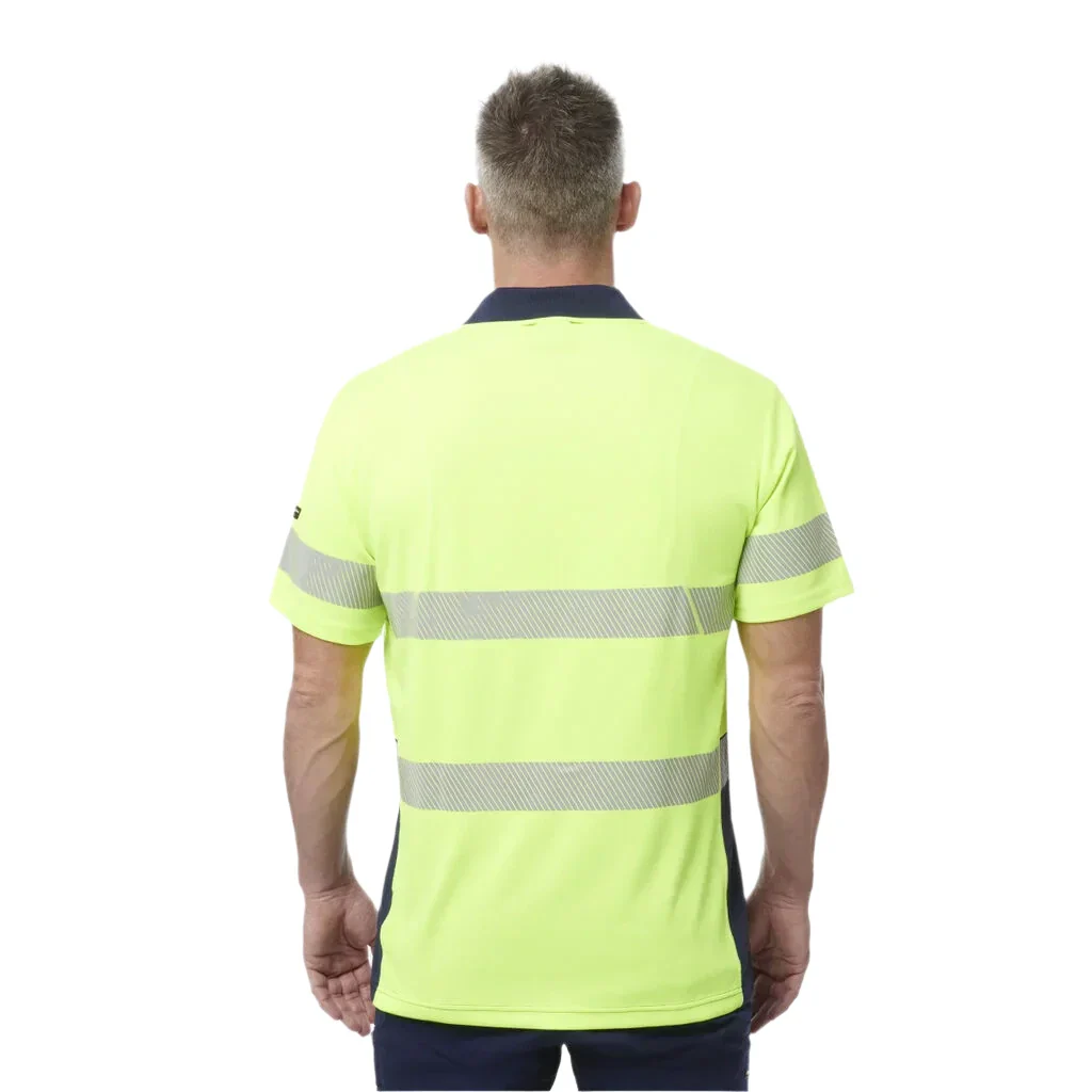 KingGee Workcool Hyperfreeze Hi-Vis Reflective Short Sleeve Polo (K54215) - Image 3