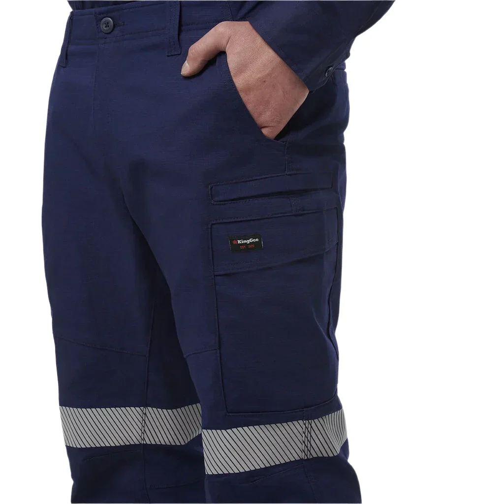 KingGee Workcool Pro Stretch Biomotion Cargo Work Pants (K53016) - Image 3
