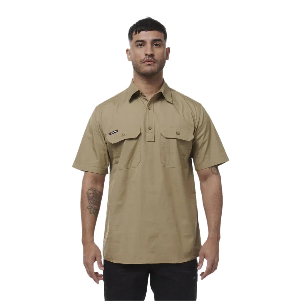 KingGee Workcool Vented Closed Front Shirt Long Sleeve (K14032) - Image 3
