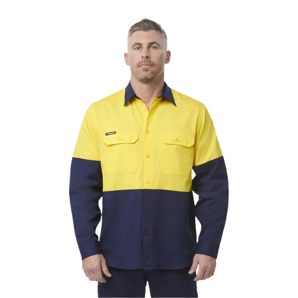 KingGee Workcool Vented Spliced Shirt Long Sleeve (K54912)