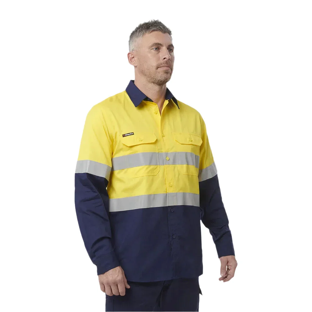 KingGee Workcool Vented Spliced Shirt Taped Long Sleeve (K54913) - Image 3