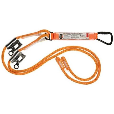 LINQ Double Adjustable Rope Lanyard with KT & RG X2 (RLA2KTRG)