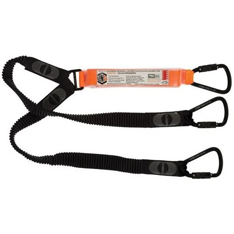 LINQ Elite Double Leg Elasticated Lanyard with Hardware KT X3 (WLE2KTKT)