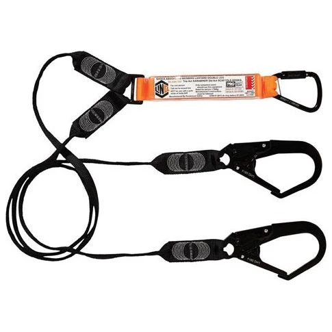 LINQ Elite Double Leg Shock Absorbing Webbing Lanyard with Hardware KT & SD X2 (WLO2KTSD)