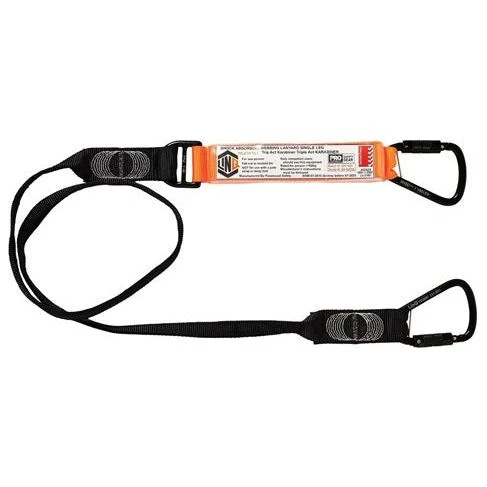 LINQ Elite Single Leg Shock Absorbing Webbing Lanyard with Hardware KT X2 (WLO1KTKT)