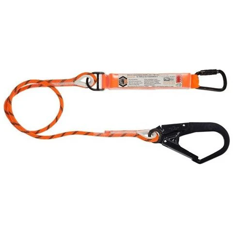 LINQ Single Leg Kernmantle 2M Shock Absorb Rope Lanyard with Hardware KT & SD (RLO1KTSD)