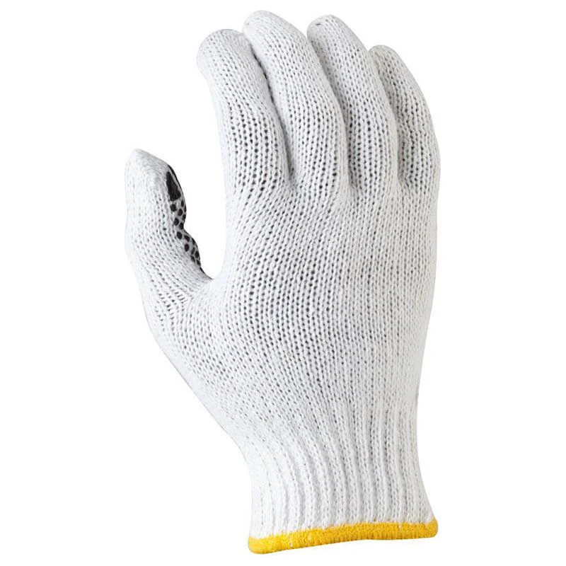 Maxisafe Bleached, Knitted Poly Cotton, Polka Dot Glove  (Carton of 240) (GKP104) - Image 2
